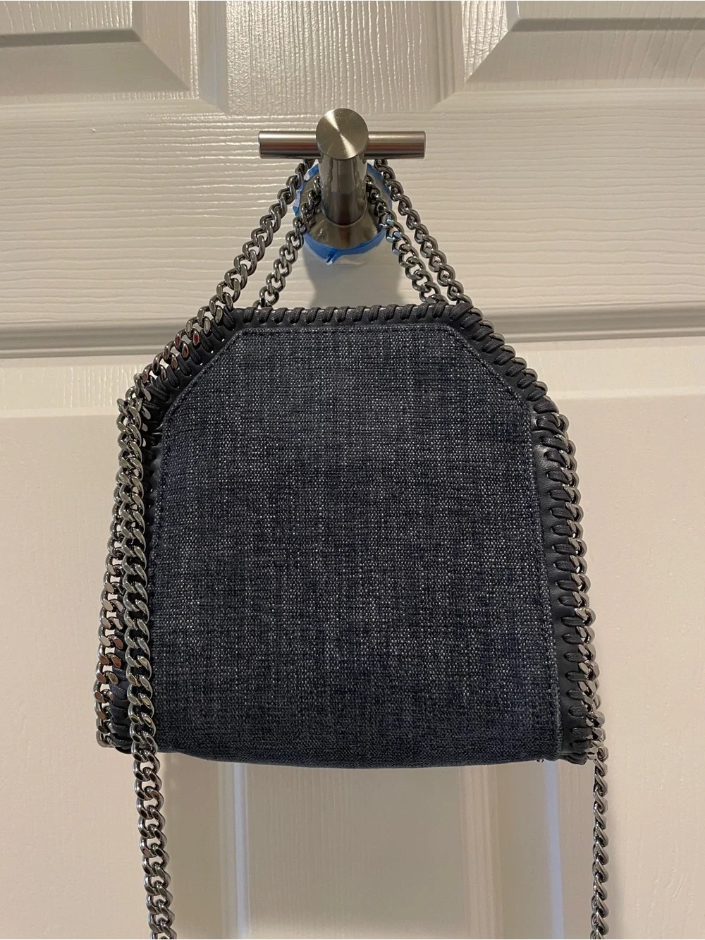 Stella McCartney Falabella Tiny Tote Bag - Blue Denim